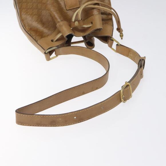 CELINE Macadam Canvas Shoulder Bag Pvc Brown Gold - Picture 7 of 12